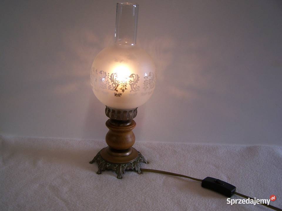 Lampa stołowa nocna w stylu retro elektryczna sprzedam