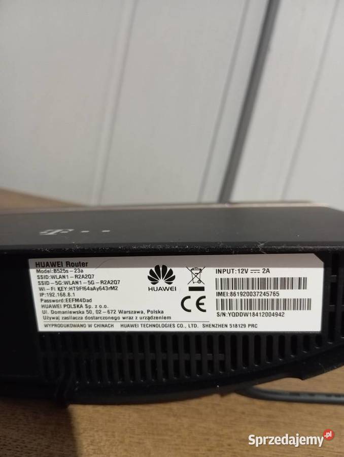 Router modem Huawei B525s23a na kartę sim Stare Kurowo sprzedam