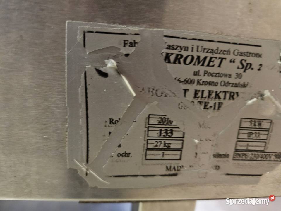 KROMET 000TE1F taboret elektryczny na podstawie Pszczyna