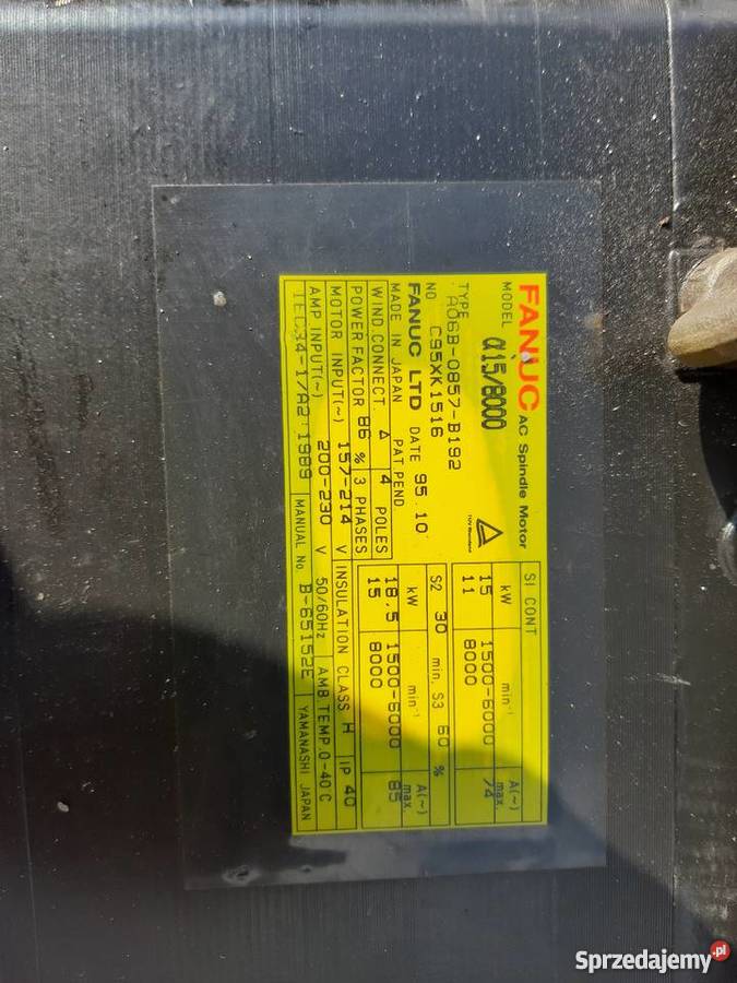 Servomotor FANUC A06B0857B192