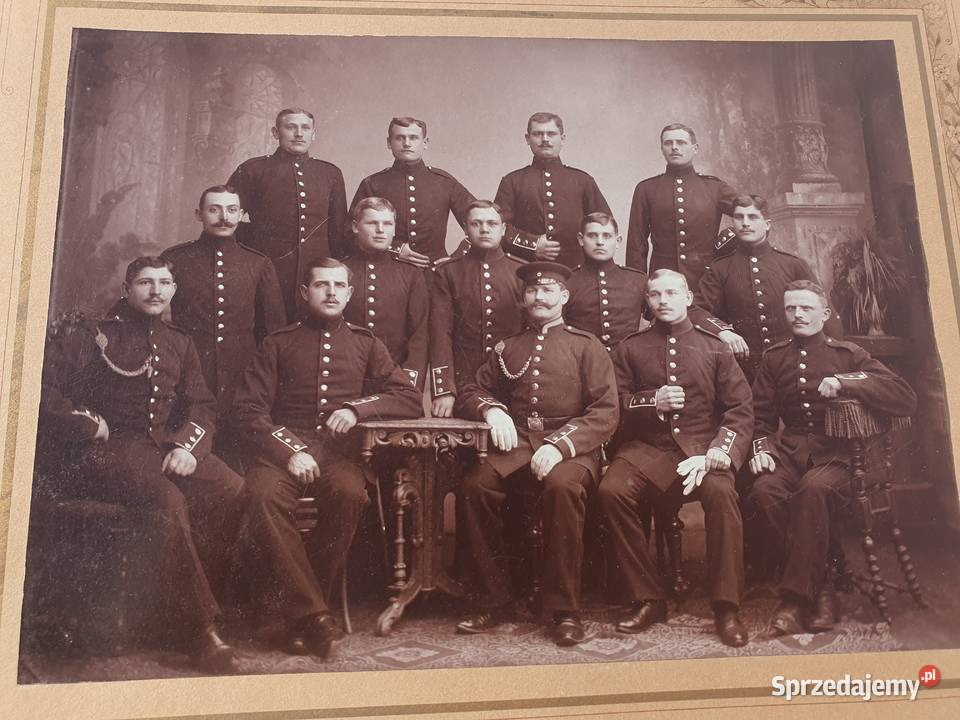 Stare zdjęcie przedwojenne fotografia żołnierzy Cieszyn