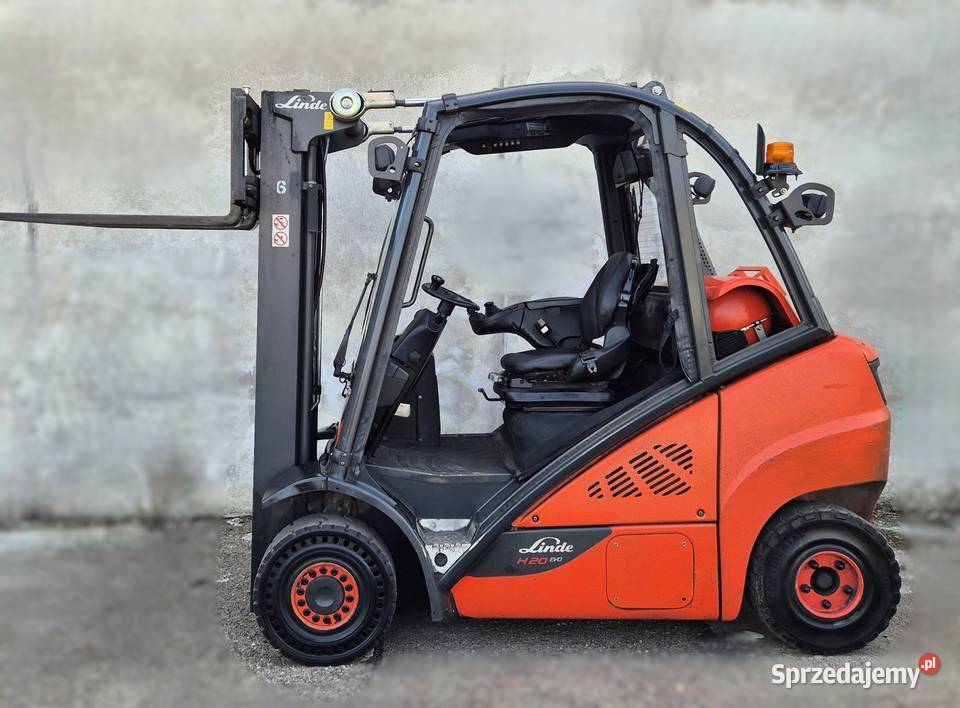 TRIPLEX Wózek widłowy Linde H20600 wolny skok 4 regulowane widły Rybnik