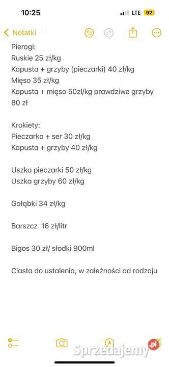 Potrawy wigilijne i ciasta na zamówienie