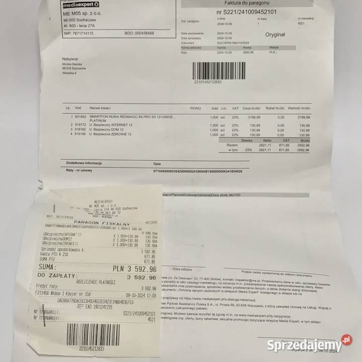 NUBIA RedMagic 8S Pro 12256GB Smartfon GAMINGOWY Pozostałe mazowieckie Warszawa