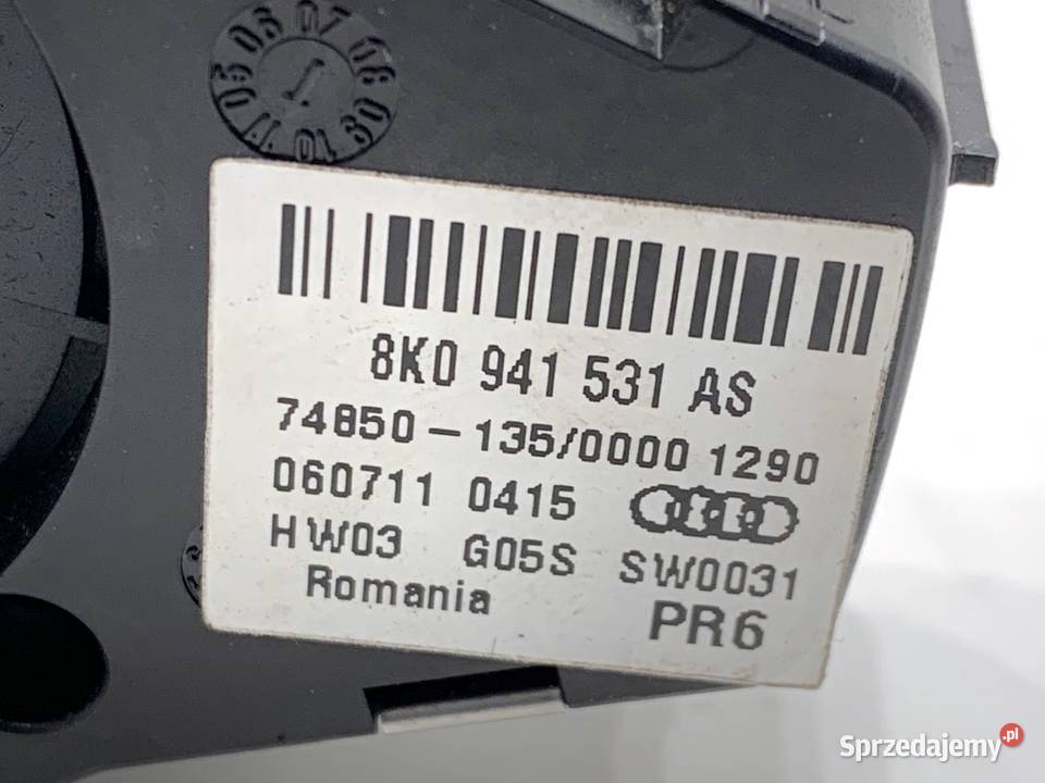 WŁĄCZNIK ŚWIATEŁ AUDI Q5 8R 8K0941531AS 0817
