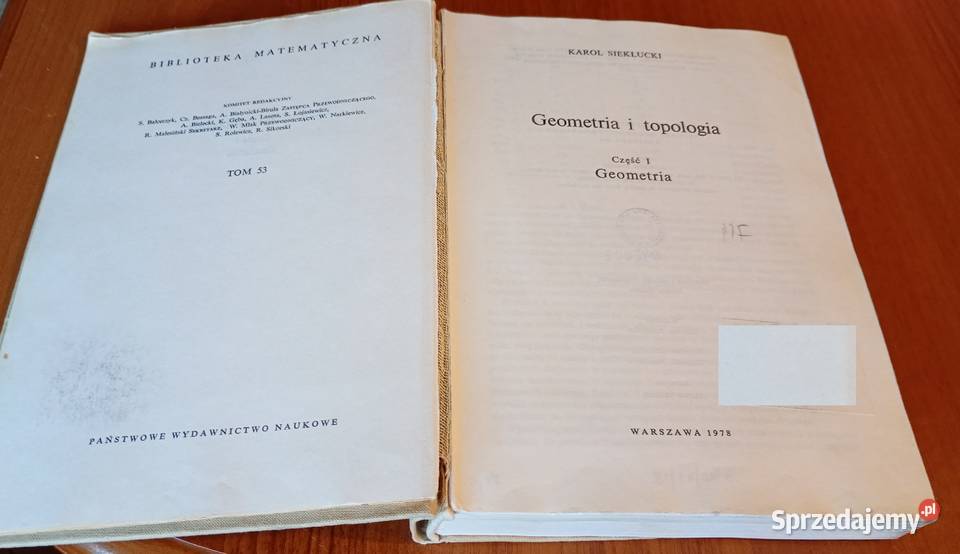 Geometria i topologia Cz 1 Karol Sieklucki twarda Gdańsk