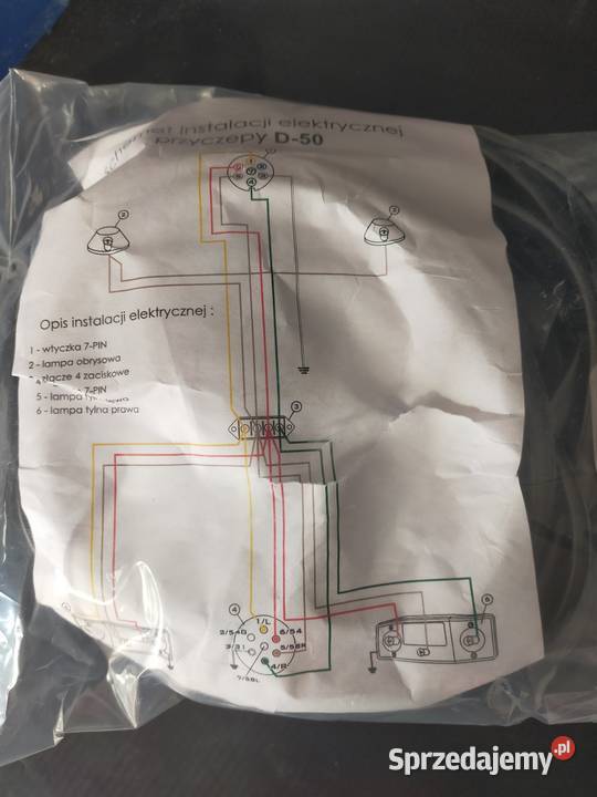 Instalacja elektryczna przyczepy Autosan Sanok Rolnictwo Brzozówka