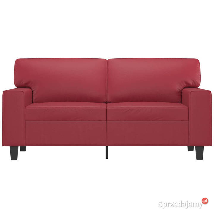 2osobowa sofa winna czerwień 120 sztuczna skóra Sofy i kanapy Warszawa