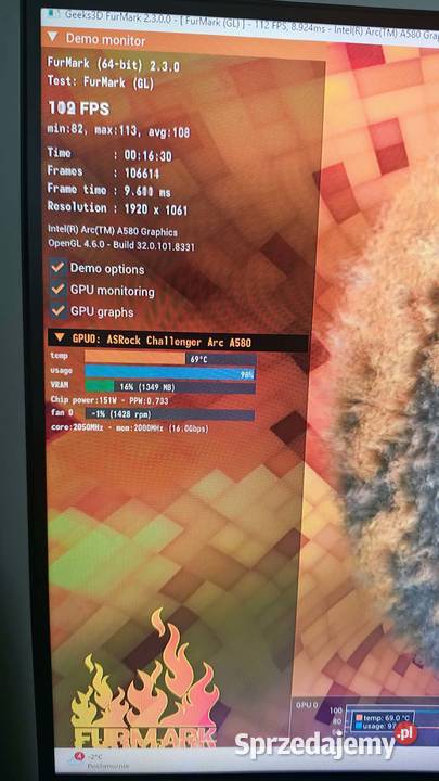 Karta graficzna ASRock Intel arc a580 challenger Karty graficzne Warszawa sprzedam