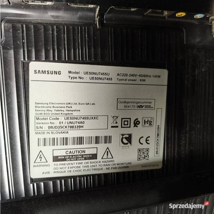 Telewizor Samsung 50 4K UHD Smart TV Bydgoszcz