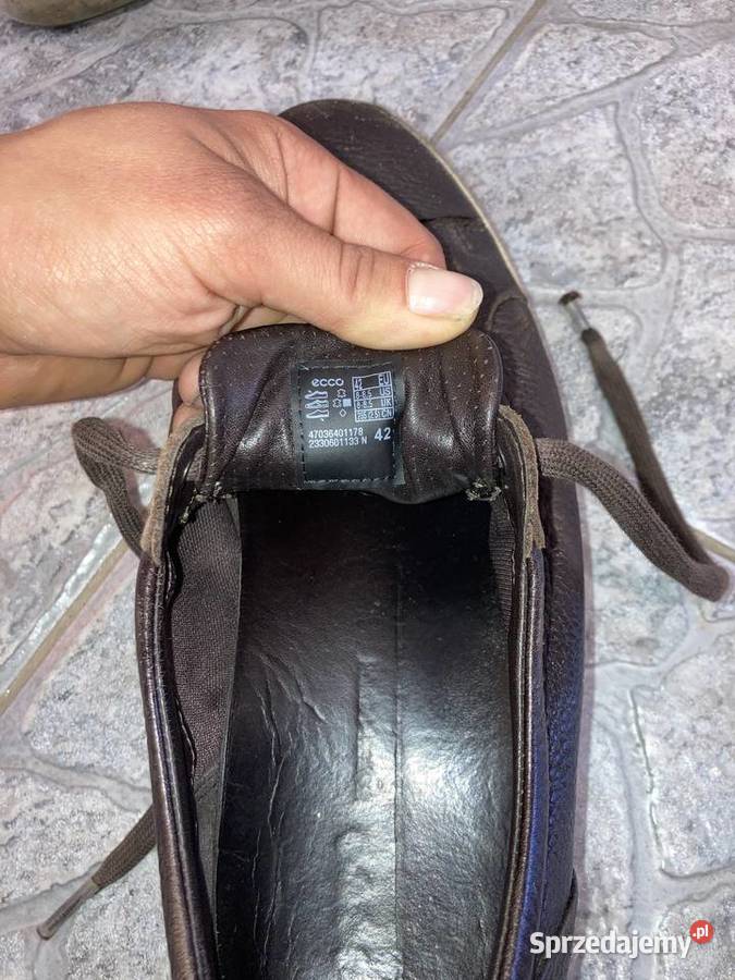 Buty męskie ze skóry marki ECCO rozmiar 42 Pozostałe Myszków