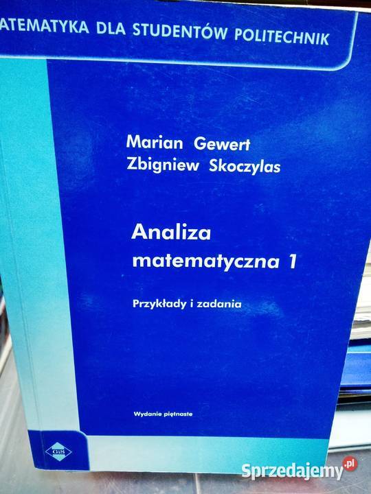 Analiza matematyczna mazowieckie Warszawa