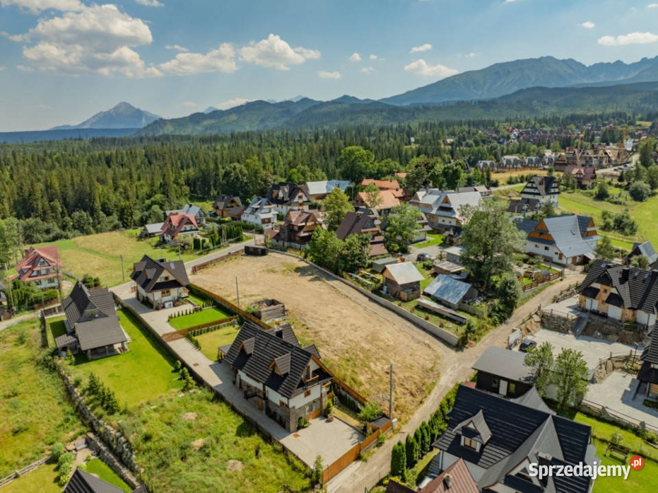 Działka z pozwoleniem na 4 domy Zakopane 2230 m małopolskie