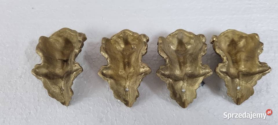 Odlew mosiężny maszkaron 4 sztuki Zielona Góra