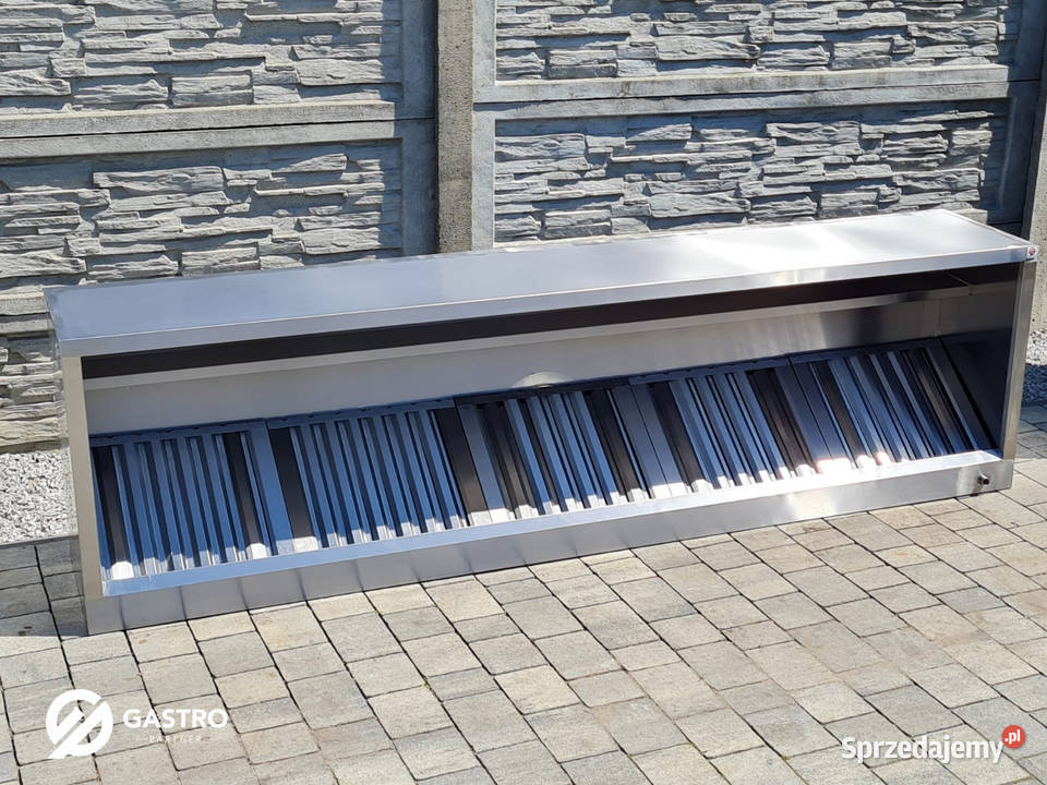 Okap przyścienny skośny spawany 250x80x45 Meble Ostrów Wielkopolski