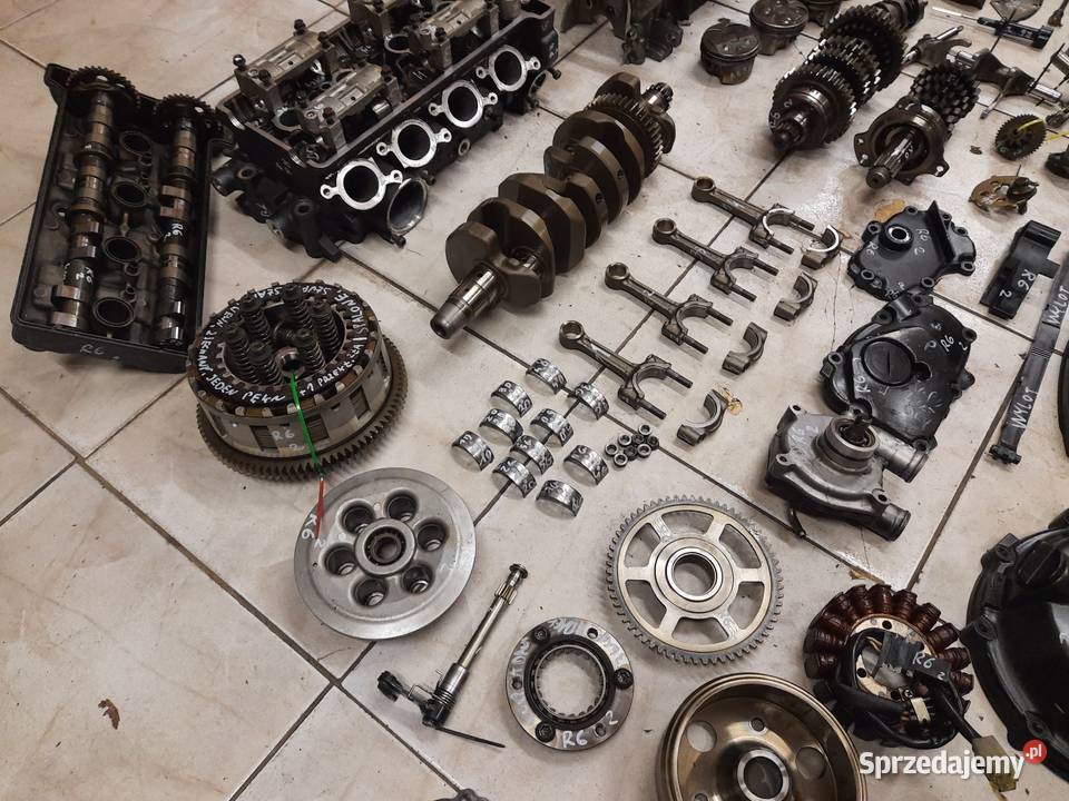 Yamaha r6 silnik części RJ05 głowica wał Jelenia Góra