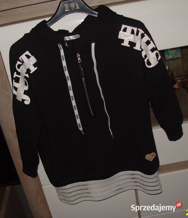 NOWA bluza The Wess z kapturem rękaw 34 r ML Rozmiar 38(M) Rawicz
