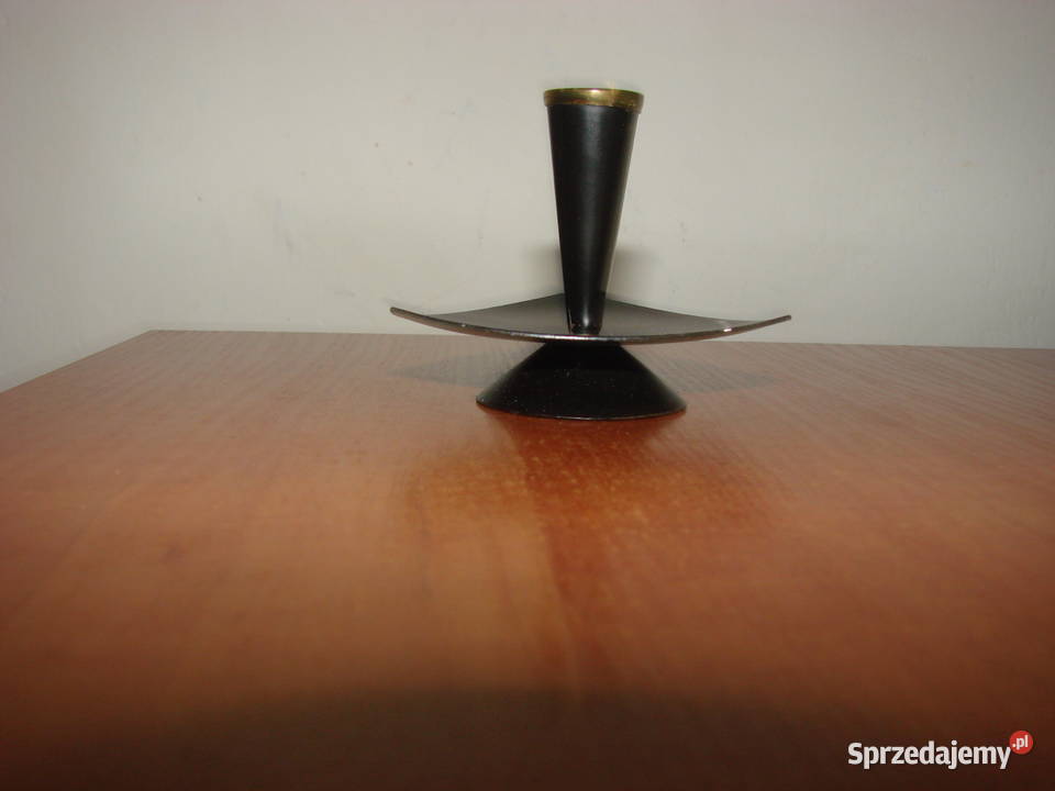 mały metalowy świecznik pomorskie Pruszcz Gdański