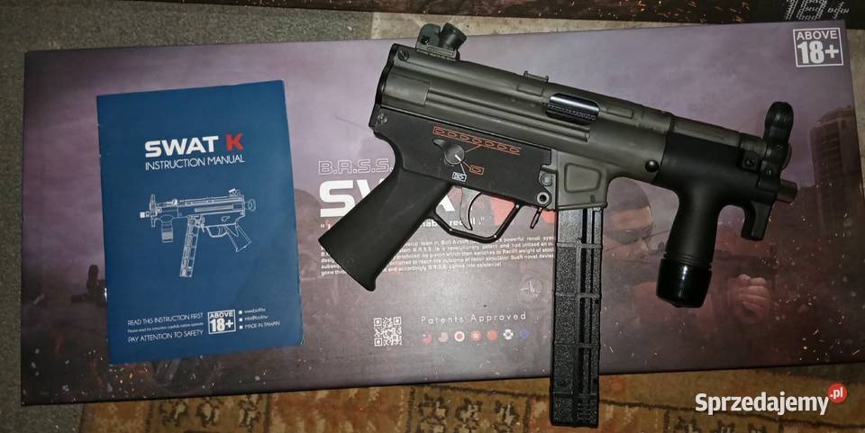 Replika ASG MP5 Swat K CQB blowback Stal Bolt Czaniec