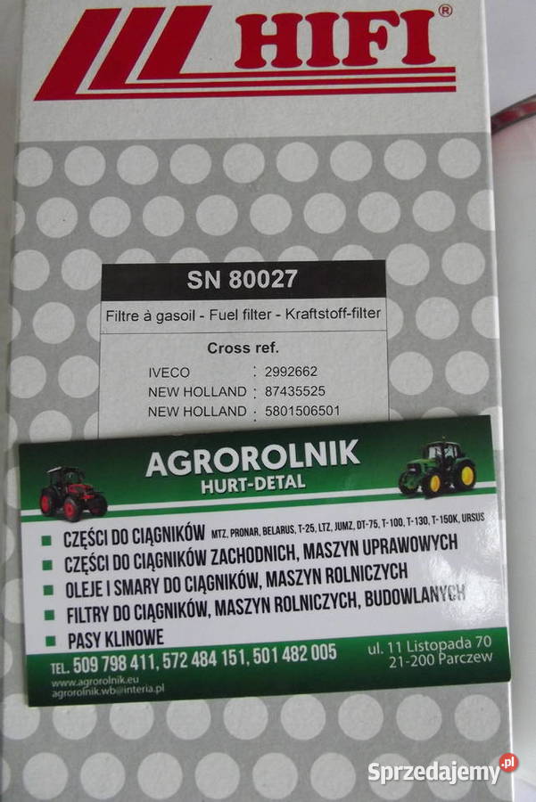 Filtr paliwa SN80027 Holland Case Ford