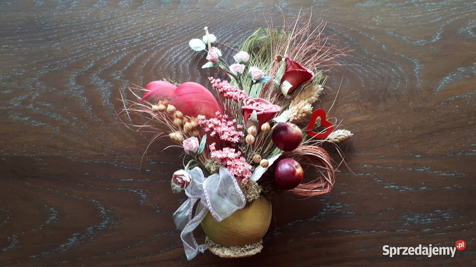 Stroik na półkę bukiet kwiatów wielokolorowy Rybnik