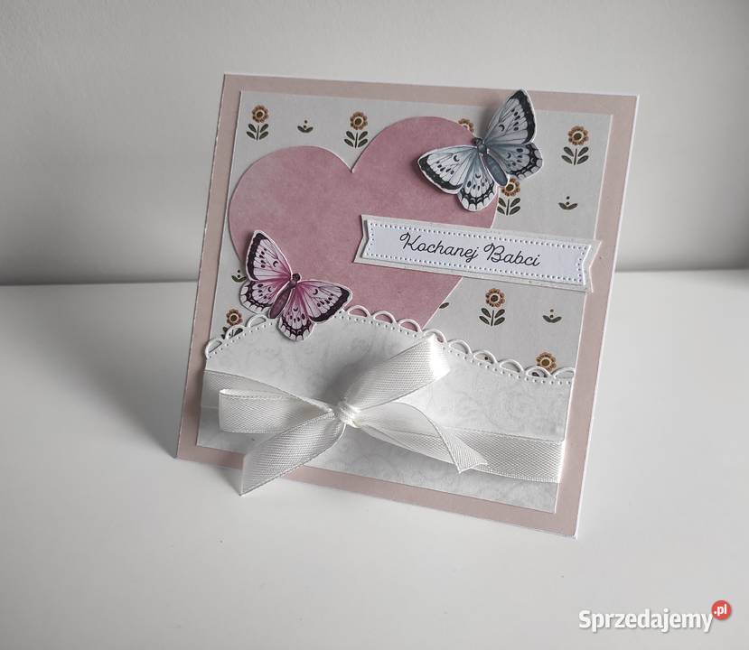 Kartka ręcznie robiona na Dzień Babci Łódź