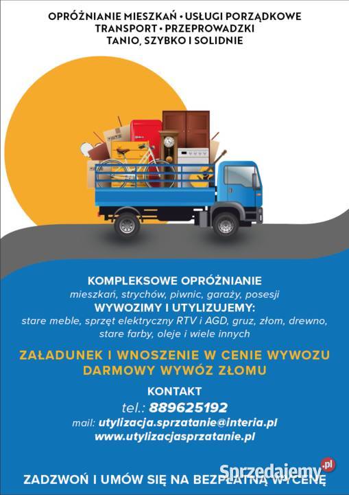 Opróżnienie Mieszkań Domów Strychów Piwnic Trzebnica