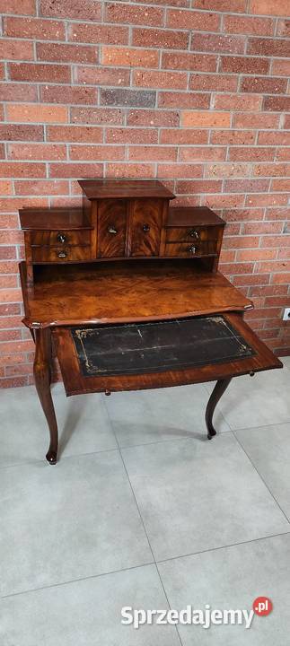 Piękne biurko sekretarzyk Ludwik Filip antyk Łagów