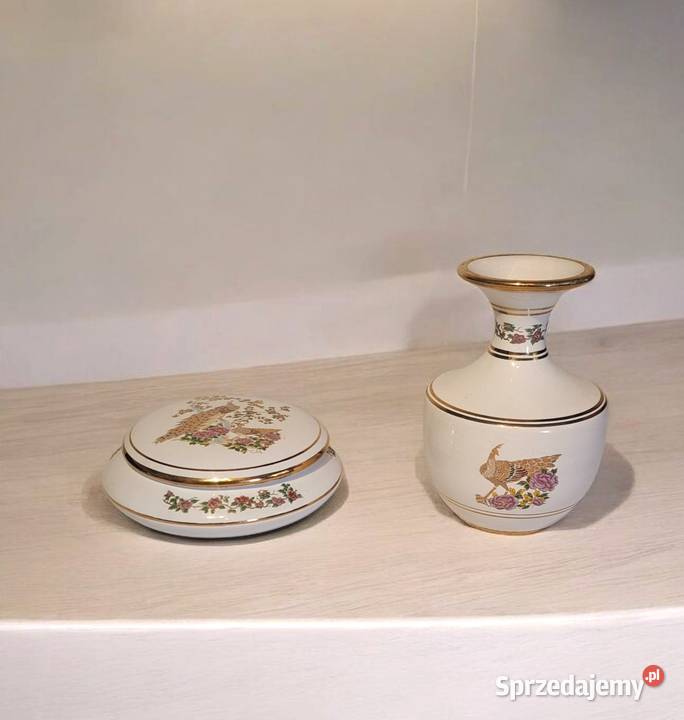 porcelanowe puzderko wazonik sygnowane Grecja Warszawa