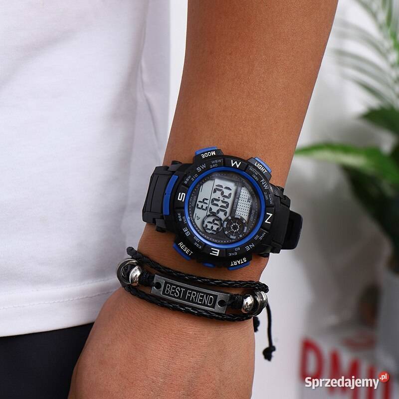 Zegarek sportowy elektroniczny cyfrowy Zegarki i Biżuteria