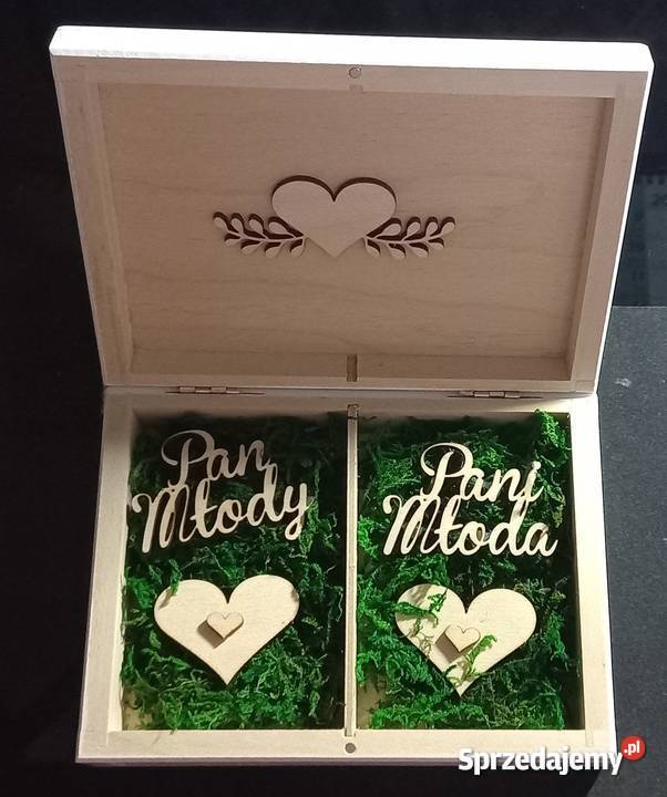 Pudełko na obrączki Koło