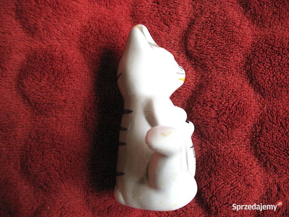 Kot młody zabawny kotek figurka porcelana 8 x 6 mazowieckie