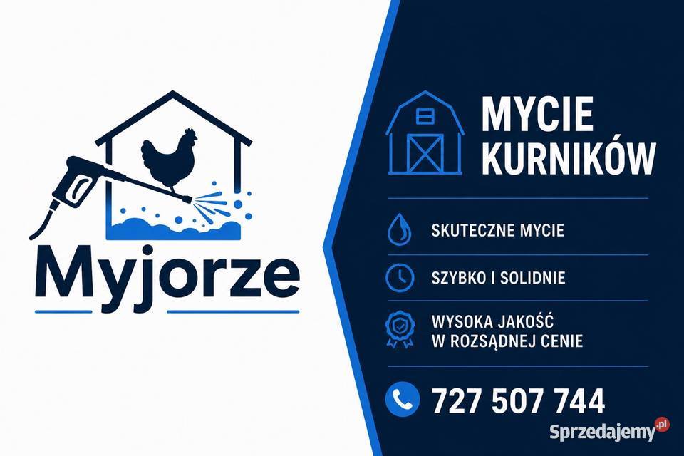 Mycie obiektów DrobiarskichKurników Jarocin