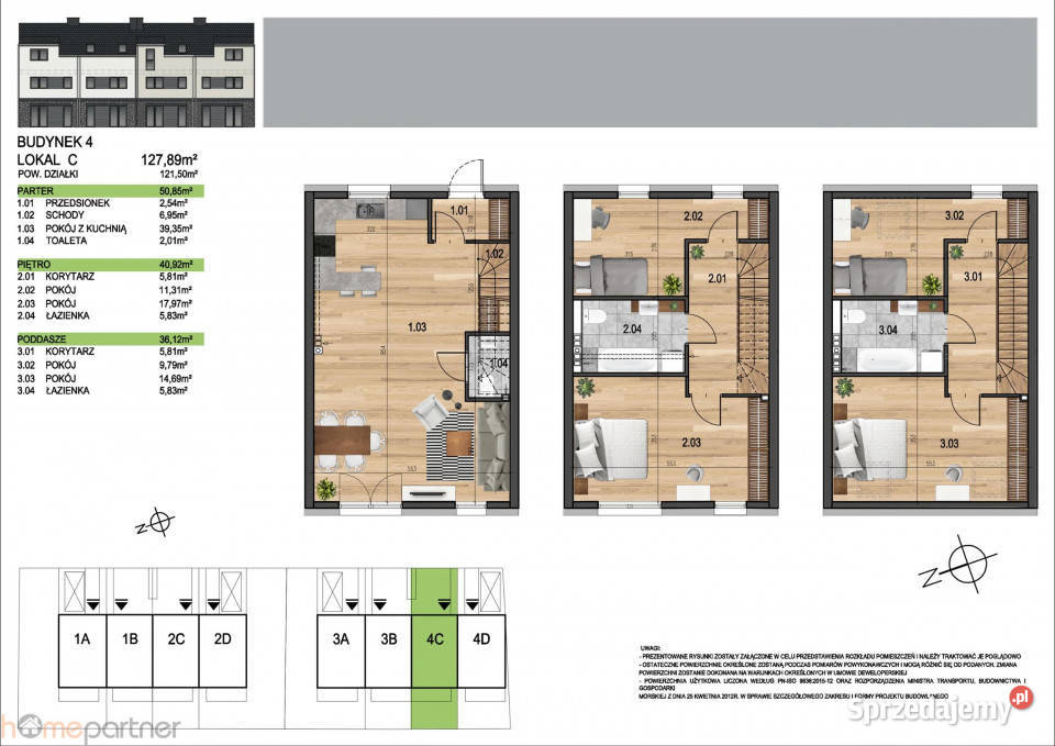Dom szeregowy 11766m2 Iwiny Brochowska Sprzedaż