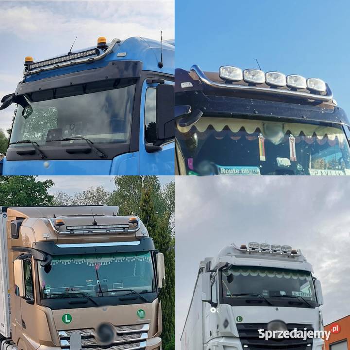 Orurowanie dachowe Rama MercedesBenz Actros Orurowanie Tuning wizualny Tur