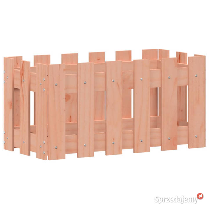 Donica ogrodowa z płotkiem 60x30x30 lite drewno Warszawa sprzedam