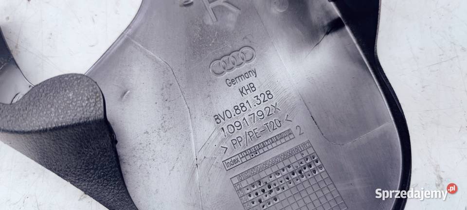 OSŁONA ZAŚLEPKA FOTELA PRAWA AUDI A3 8V Przystajń