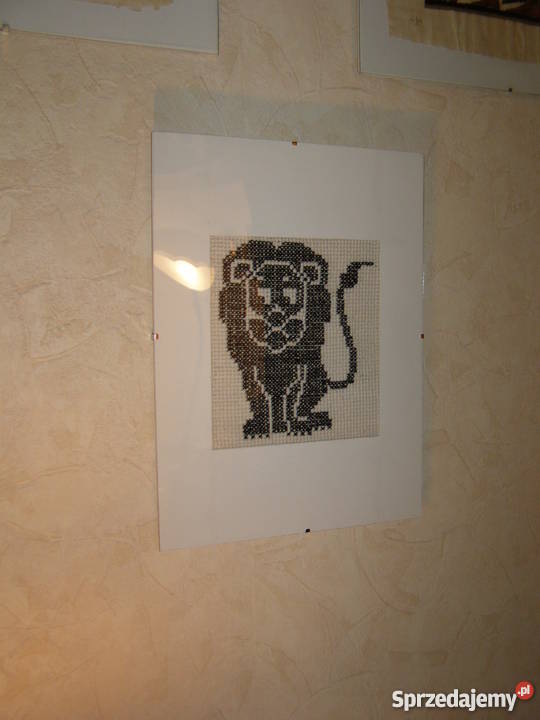 Znaki zodiaku w passe partouthaft krzyżykowyhaft wielokolorowy Warszawa