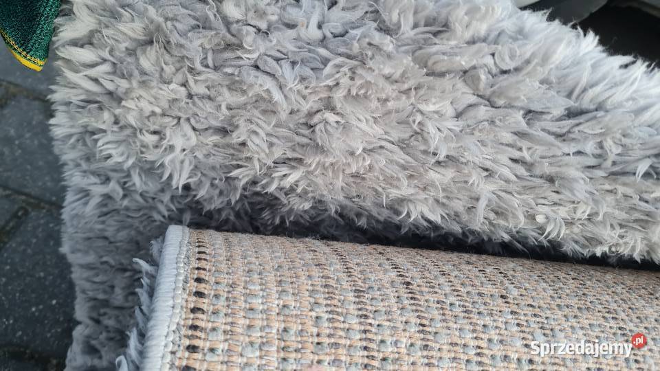 Dywan2 x 29 shaggi i 16 x 12 m gruby włos jasny 230m podlaskie