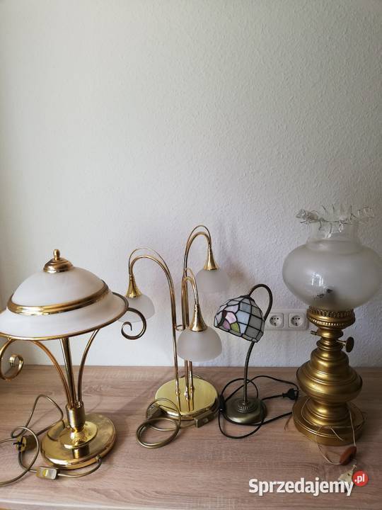 Stare stylowe lampy Porcelana i szkło małopolskie Gorlice