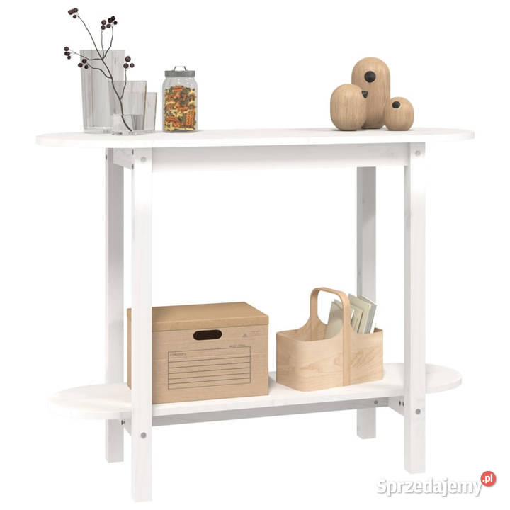 Stolik konsolowy biały 110x40x80 lite drewno Warszawa sprzedam