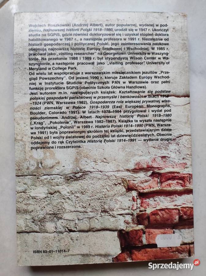 Historia Polski 19141991 Wojciech Roszkowski miękka Kielce