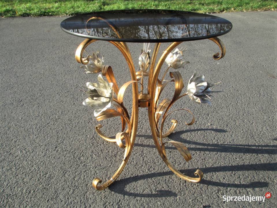 Stolik Hollywood Regency proj Hansa Kgla lata 60 lubelskie