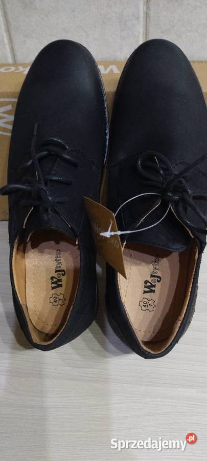 Buty męskie ze skóry 26cm