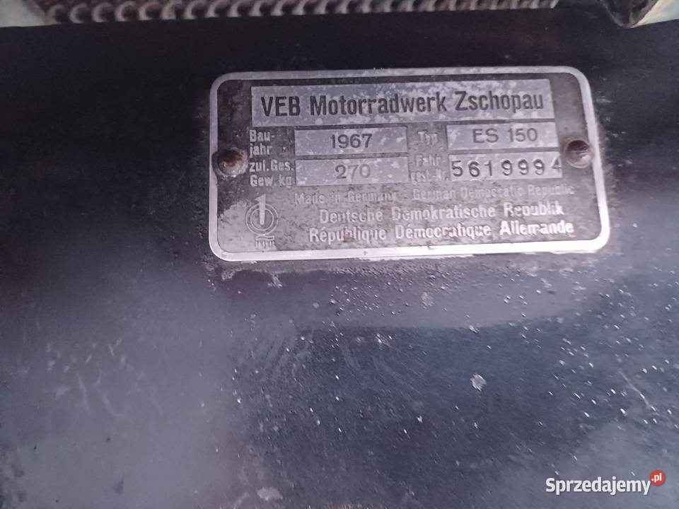 Mz ES 150 Tropyh manualna MZ lubuskie Kożuchów