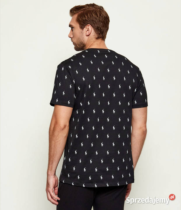 Tshirt męski Ralph Lauren Monogram rozmiar XXL czarny Białystok sprzedam