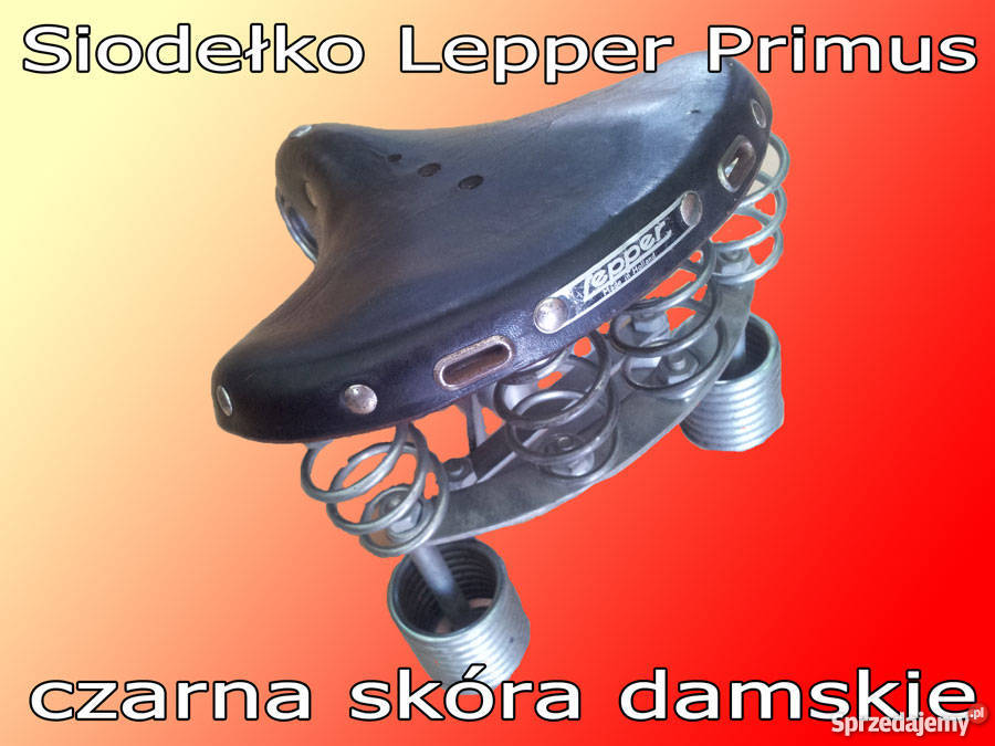 Skórzane Damskie siodełko Lepper PRIMUS SUPER Części i akcesoria