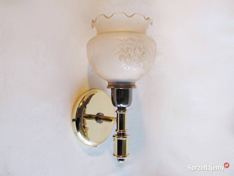 Piękny kinkiet stylowy mosiądz Szczecinek