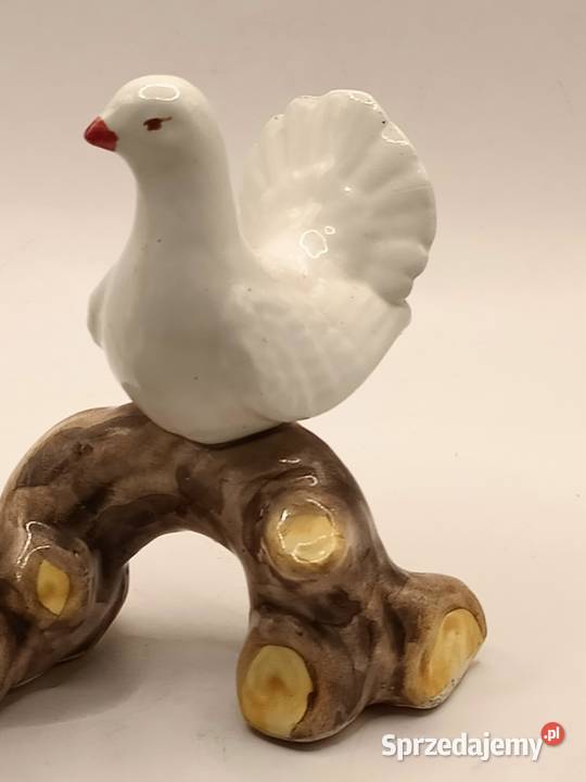 Figurka ceramika ptaki na gałęzi gołąbki Porcelana i szkło Porcelana i szkło Zamość