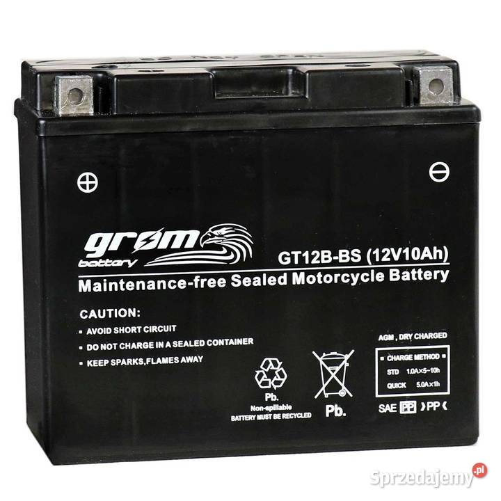 Akumulator motocyklowy GROM GT12BBS YT12BBS 12V Kalisz